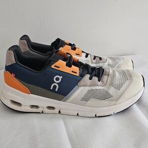 ON Running Cloudrift Womens Ivory/Storm Athletic Sneakers, Shoes